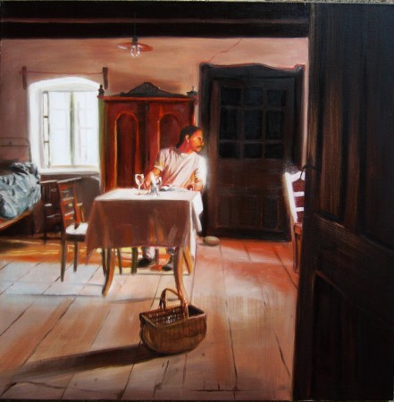 Várakozás 100x100cm